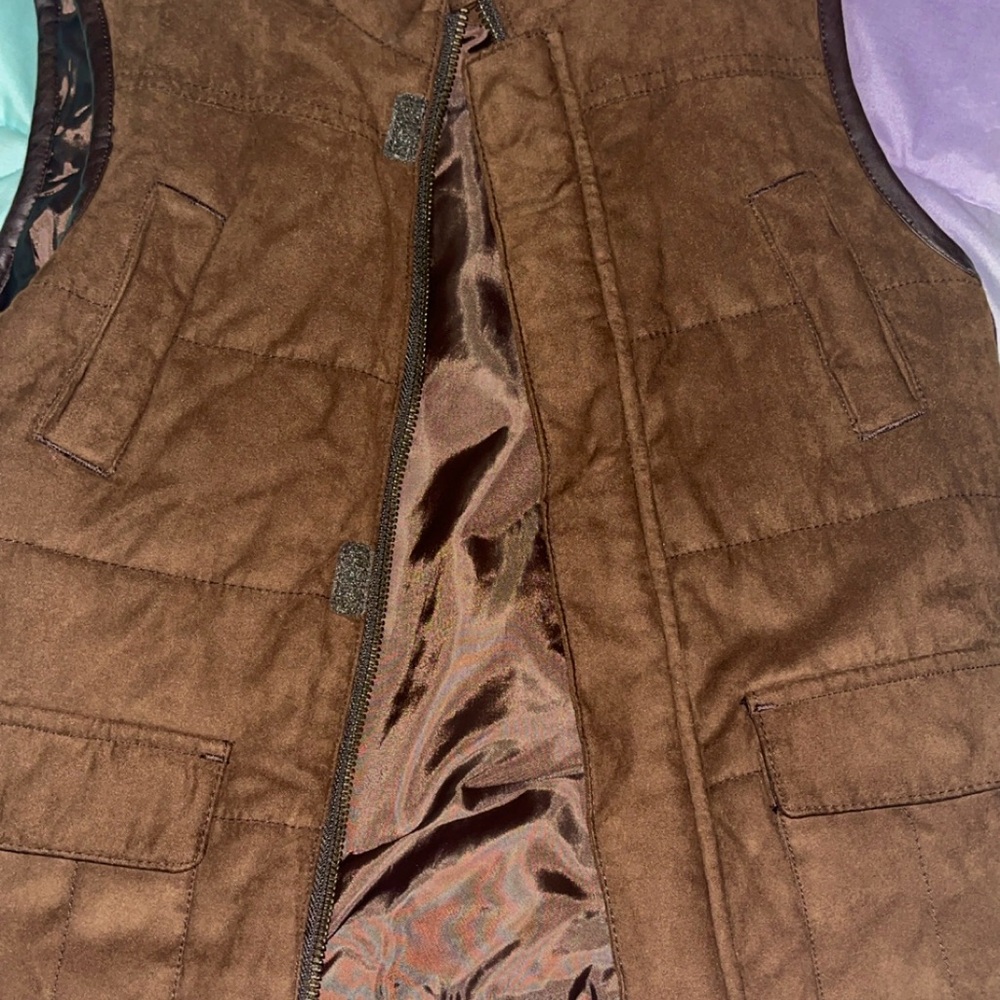 Children's Quilted Brown Vest